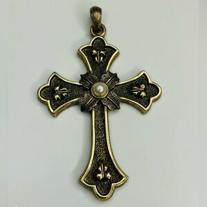 Vintage Sarah Coventry 1975 Large Limited Edition Peace Cross Pendant